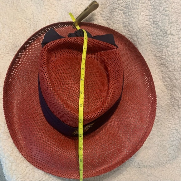Vtg Golf  Us Open 1997 Congressional Hat Womens Straw Woven Shade Wide Brim Hat main image 9
